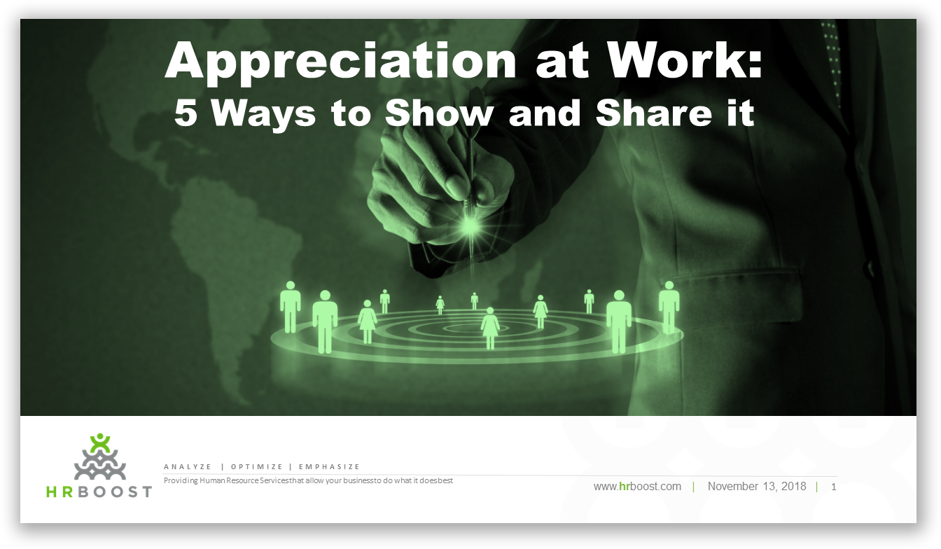 Appreciation at Work: 5 Ways to Share and Show It